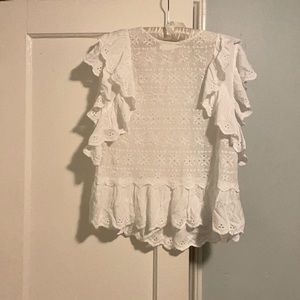 Lovestitch white flowy blouse